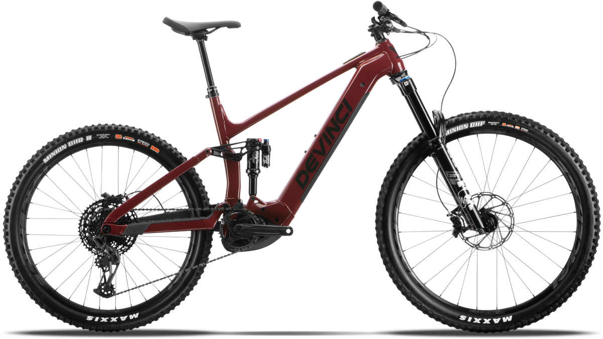 Devinci E-Troy GX 12s electric mountain bike, Red MOX